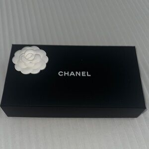 Chanel Black Box with White Flower
